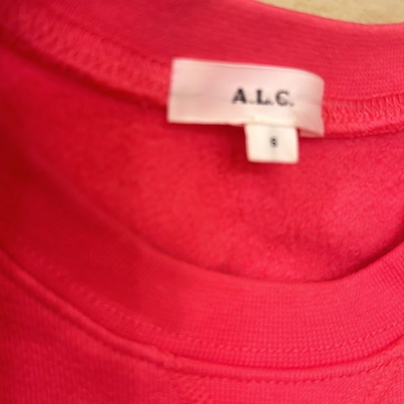 A.L.C coral pink sweatshirt size small EUC - Picture 5 of 6